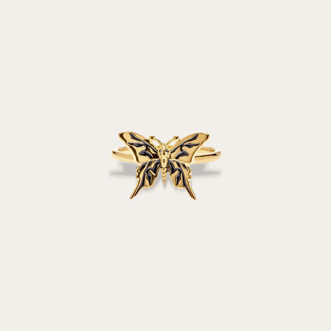 Awe Inspired Rings Dark Butterfly Ring