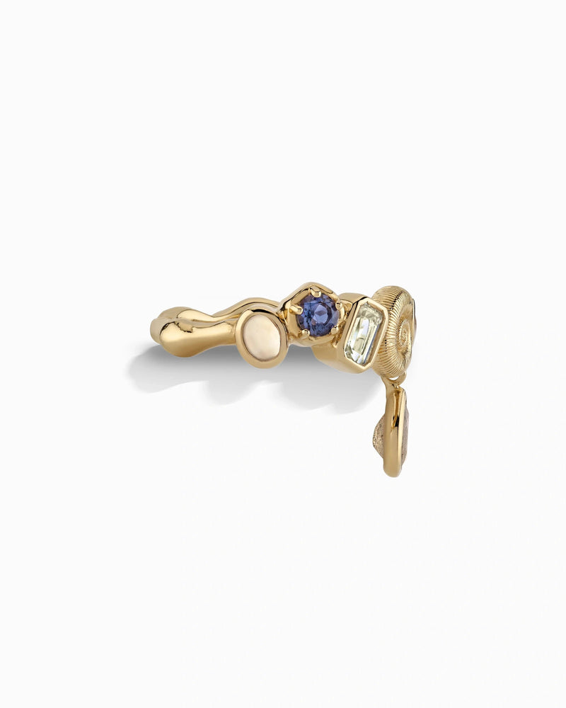 Awe Inspired Rings Deep Sea Gemstone Statement Ring