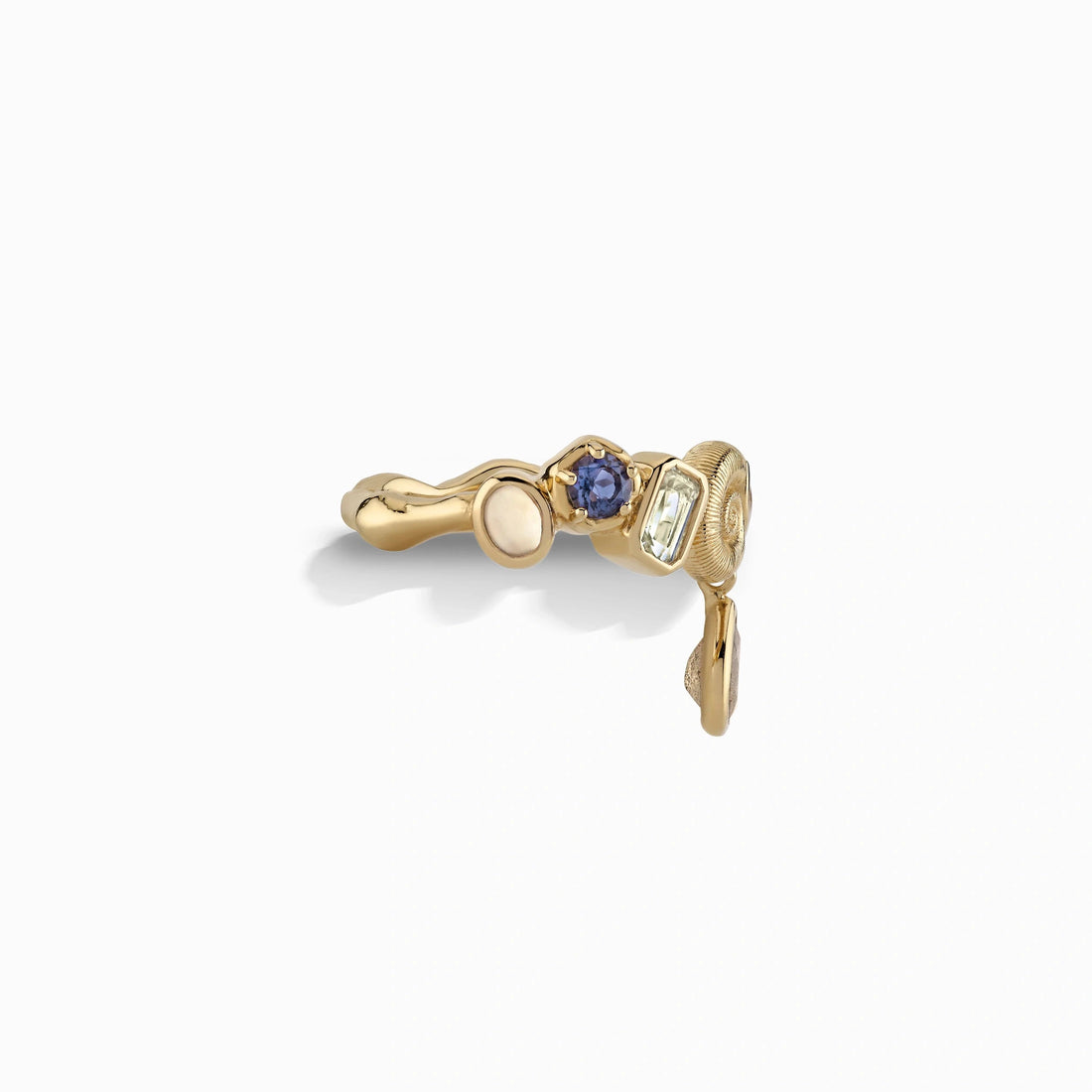 Awe Inspired Rings Deep Sea Gemstone Statement Ring
