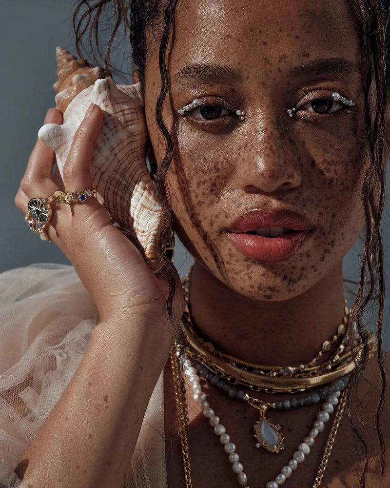 Awe Inspired Rings Deep Sea Gemstone Statement Ring