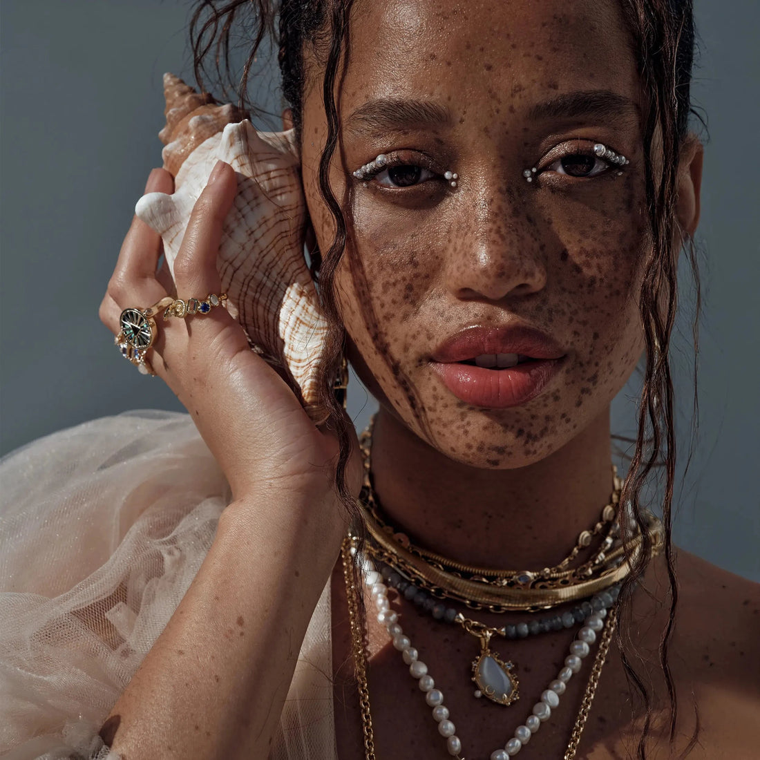 Awe Inspired Rings Deep Sea Gemstone Statement Ring