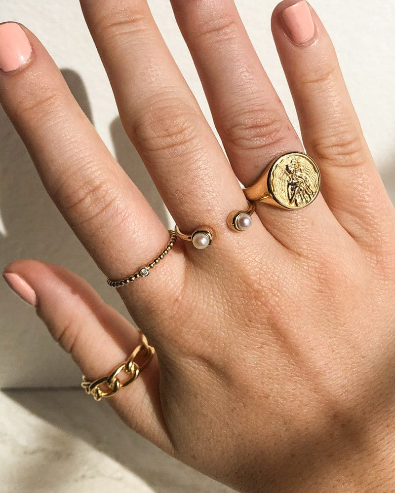 Awe Inspired Rings Diamond Bead Ring