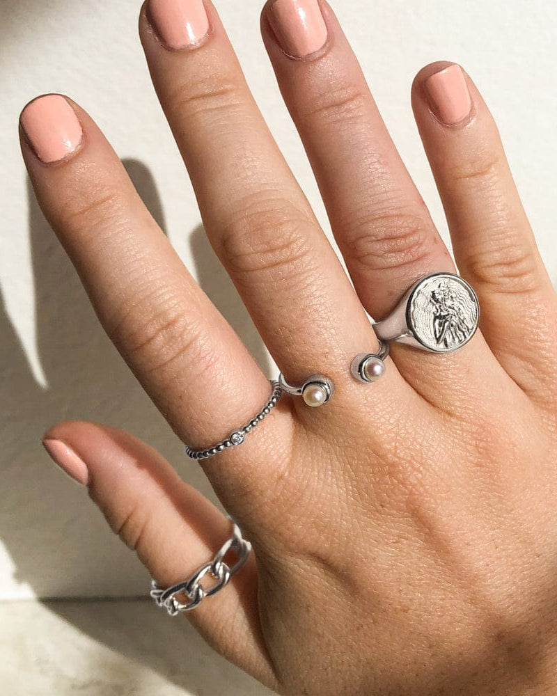 Awe Inspired Rings Diamond Bead Ring