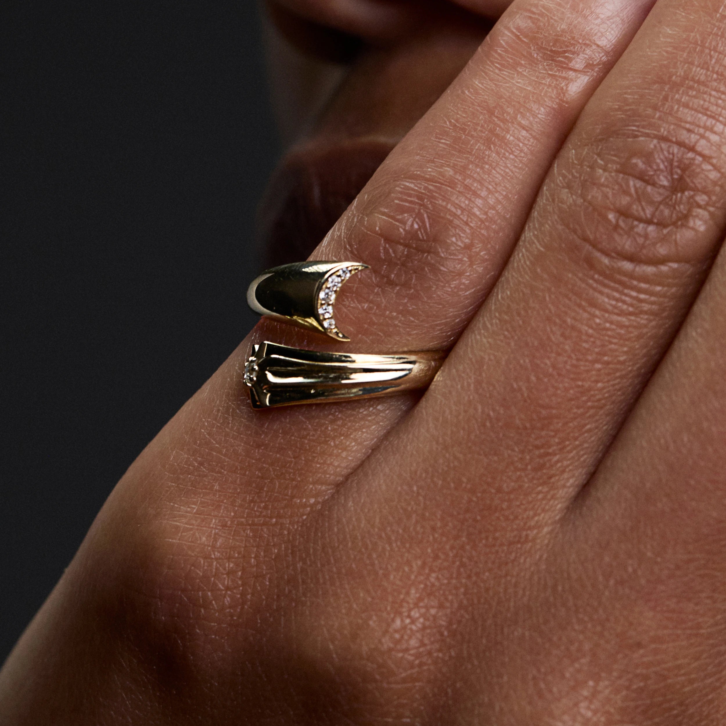 Awe Inspired Rings Diamond Celestial Ring