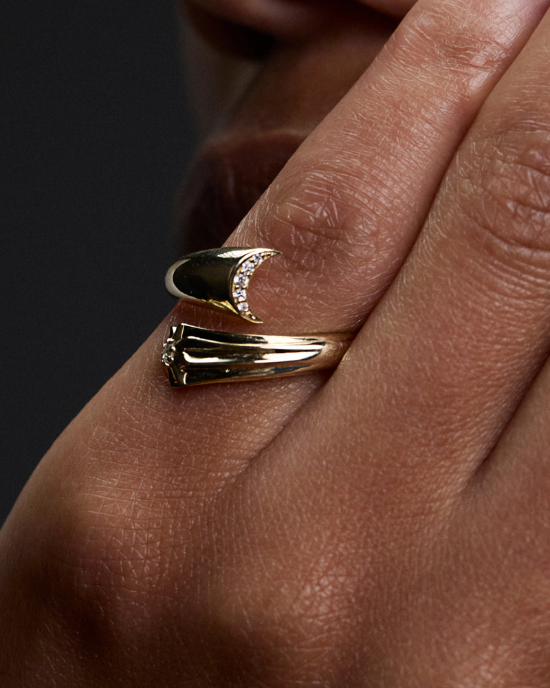 Awe Inspired Rings Diamond Celestial Ring