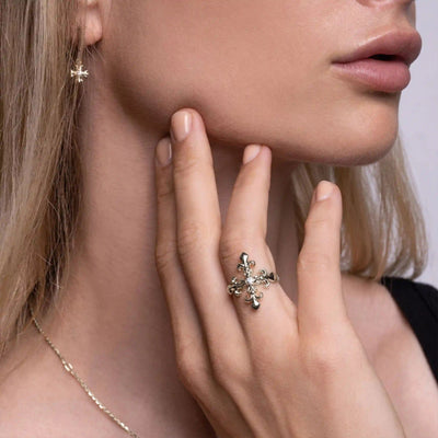 Awe Inspired Rings French Cross Statement Ring