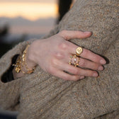 Awe Inspired Rings Full Moon Magic Ring Stack