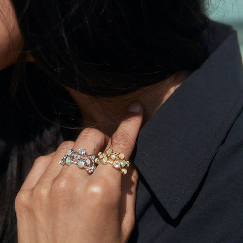 Awe Inspired  Rings Full Moon Magic Ring Stack