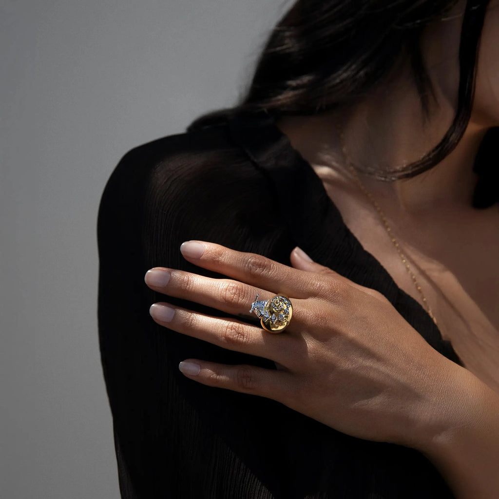 Awe Inspired Rings Gemstone Snail Ring