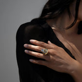 Awe Inspired Rings Gemstone Snail Ring