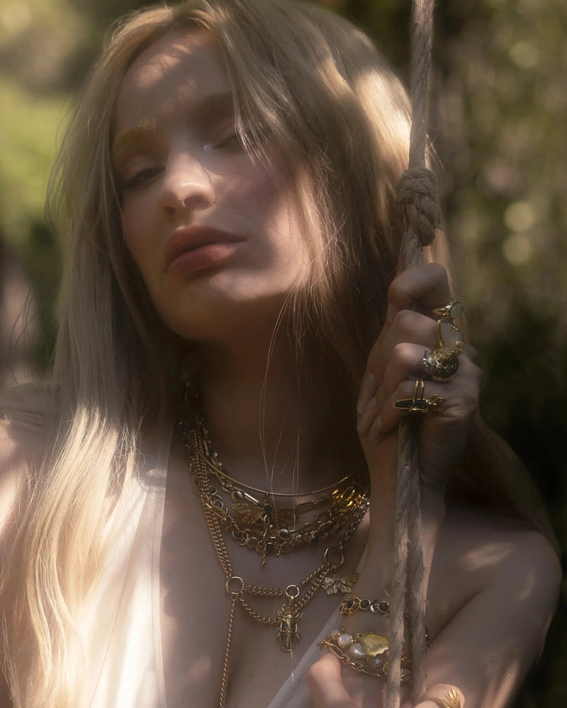 Awe Inspired Rings Gemstone Snail Ring