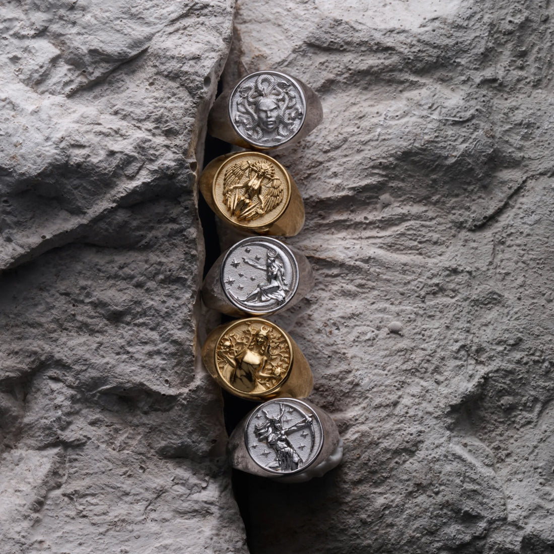 Awe Inspired Rings Goddess Rework Signet Ring