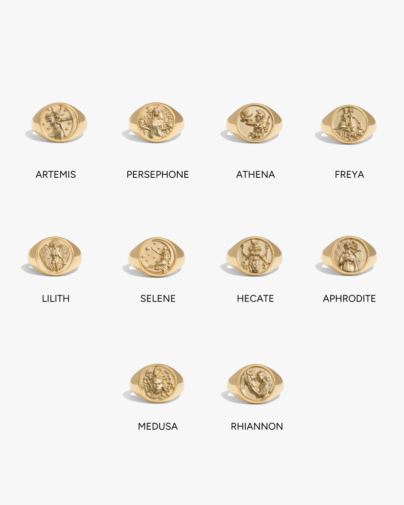 Awe Inspired Rings Goddess Signet Ring