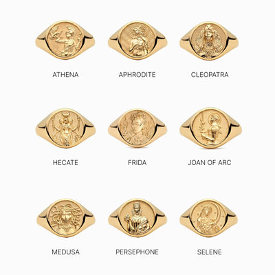 Awe Inspired Rings Goddess Signet Ring