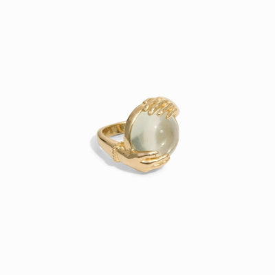 Awe Inspired Rings Green Amethyst Fortune Teller Ring