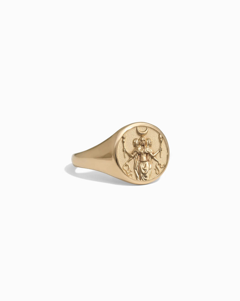 Awe Inspired Rings Hecate Signet Ring