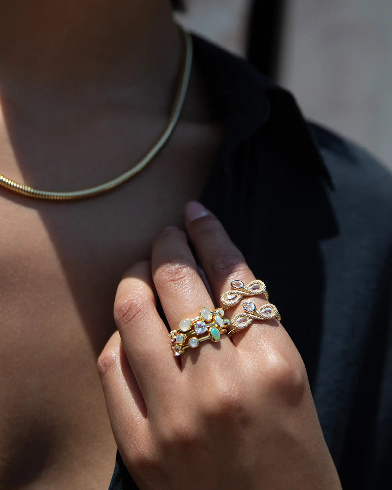 Awe Inspired Rings Infinity Snake Ring