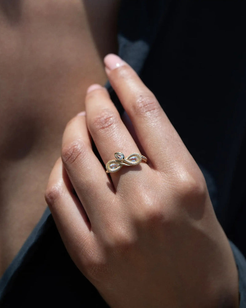 Awe Inspired Rings Infinity Snake Ring