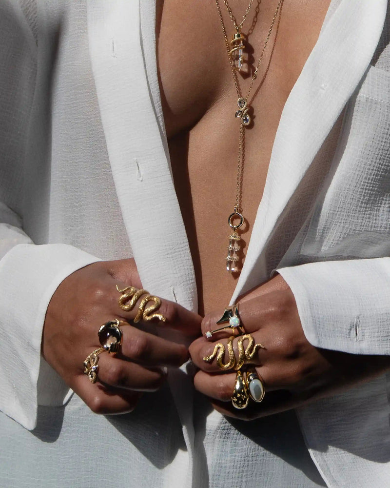 Awe Inspired Rings Infinity Snake Ring