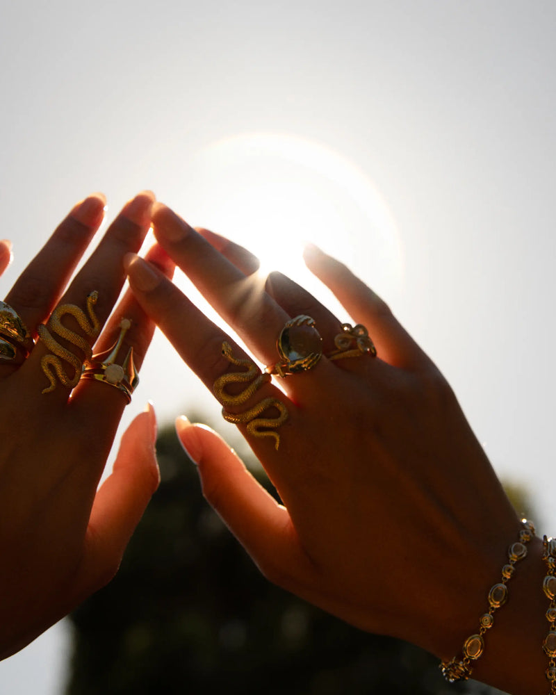 Awe Inspired Rings Infinity Snake Ring