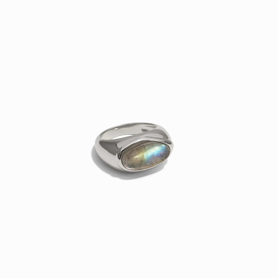 Awe Inspired Rings Labradorite Signet Ring