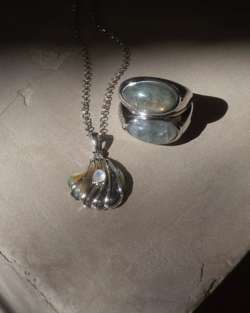 Awe Inspired Rings Labradorite Signet Ring