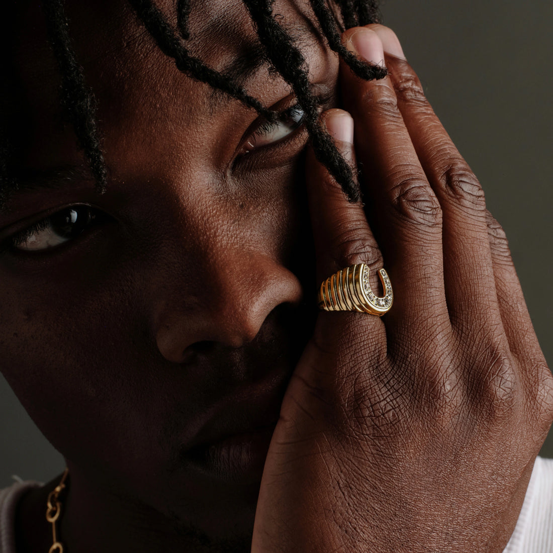 Awe Inspired Rings Lucky Horseshoe Signet Ring