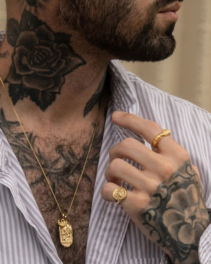 Awe Inspired Rings Medusa Signet Ring