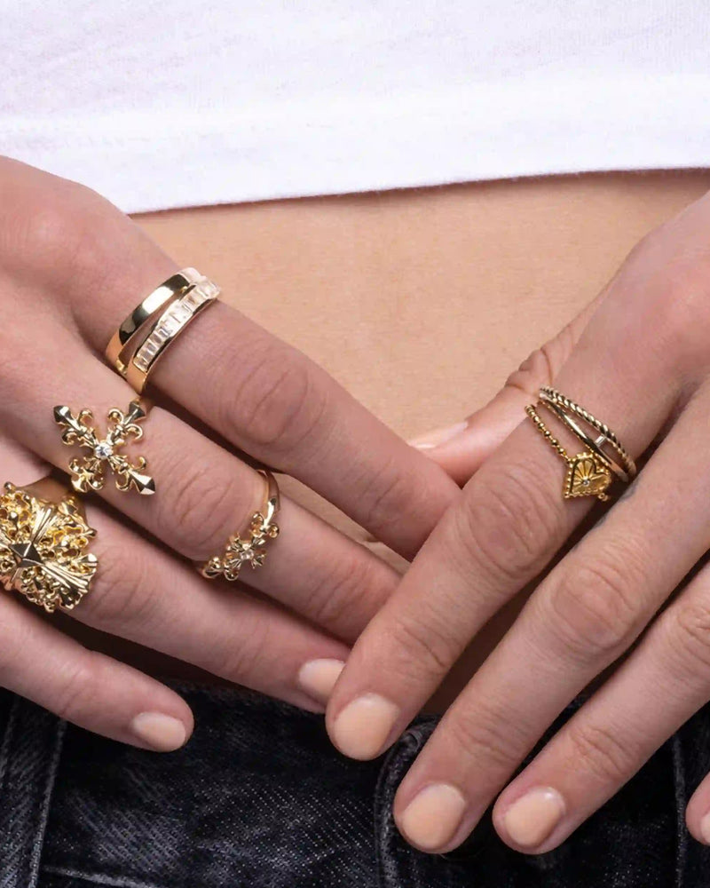 Awe Inspired Rings Mini French Cross Ring