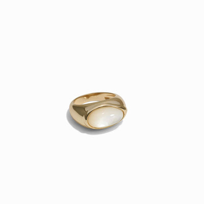 Awe Inspired Rings Mother of Pearl Signet Ring