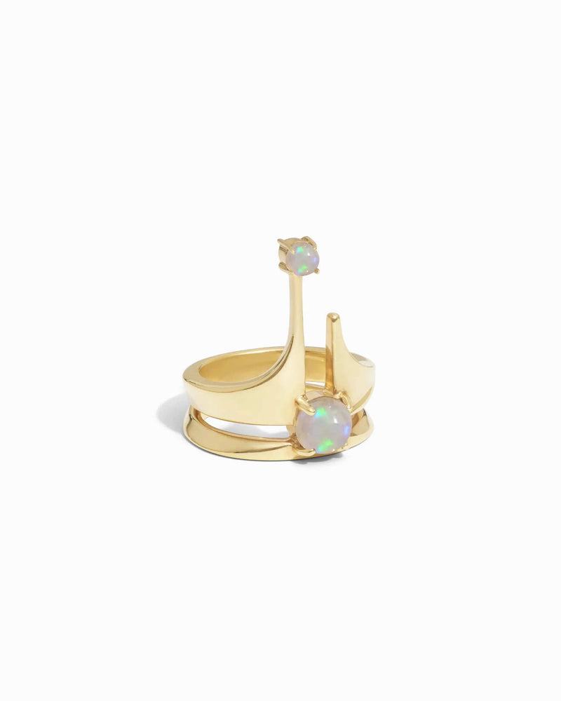 Awe Inspired Rings Opal Crown Ring