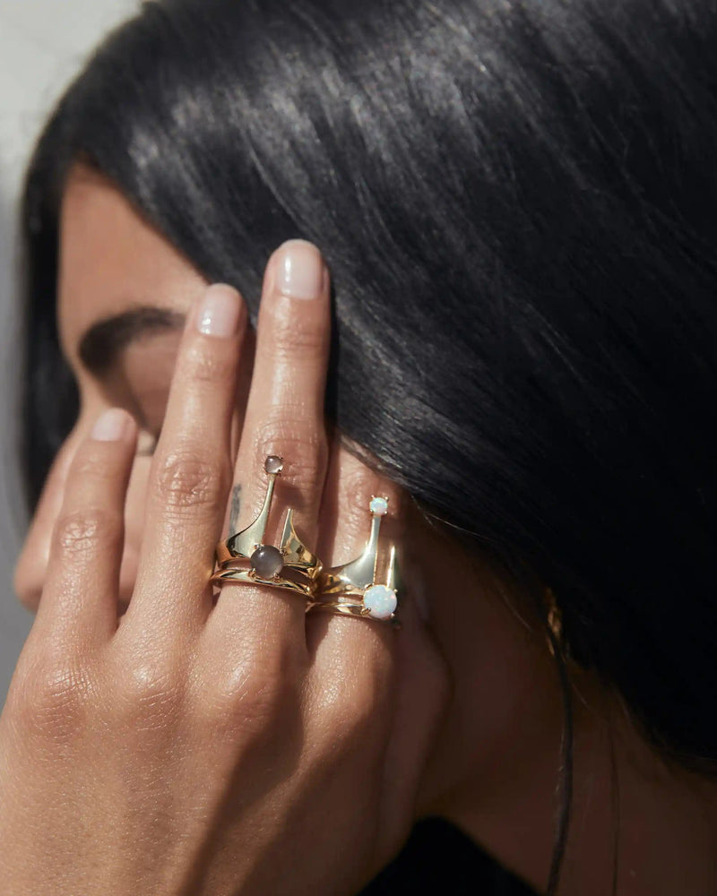 Awe Inspired Rings Opal Crown Ring