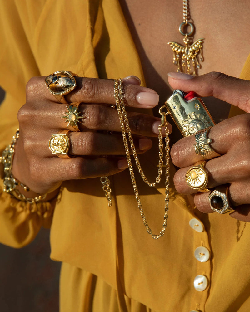 Awe Inspired Rings Opal Sun Ring