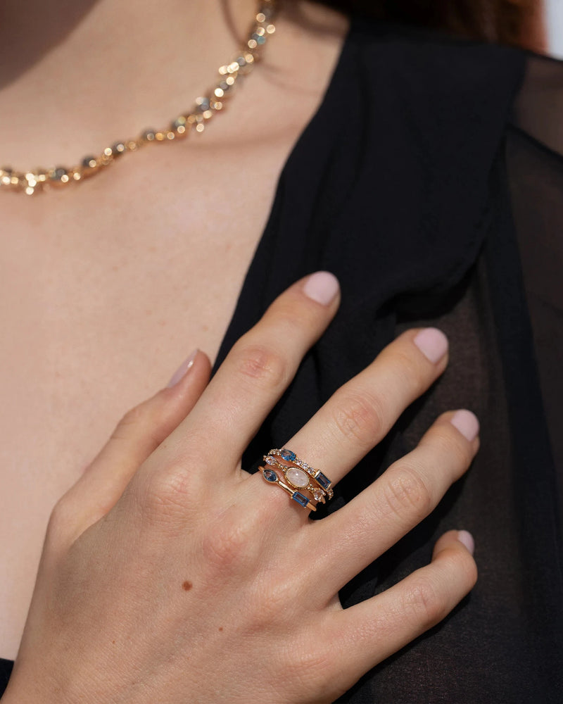 Awe Inspired Rings Oracle Stacking Ring Set