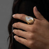 Awe Inspired Rings Organic Pearl Gemstone Ring