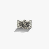 Awe Inspired Rings Oxidized 925 Sterling Silver / 4 Isis Ring