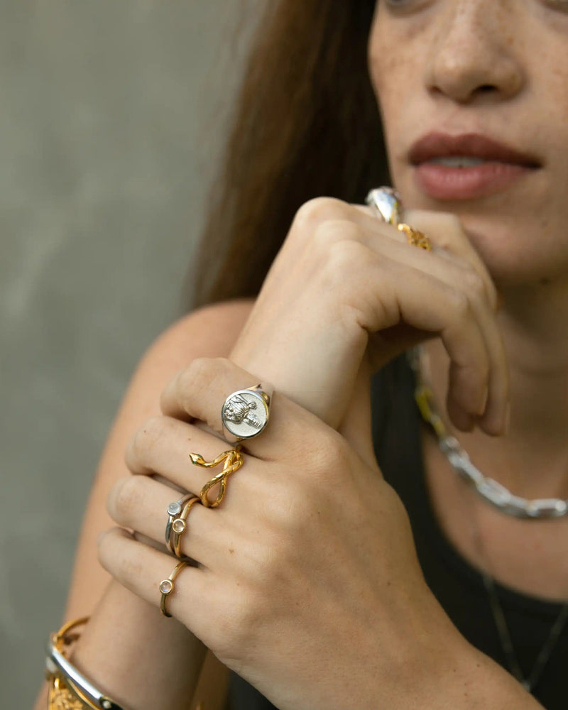 Awe Inspired Rings Persephone Signet Ring