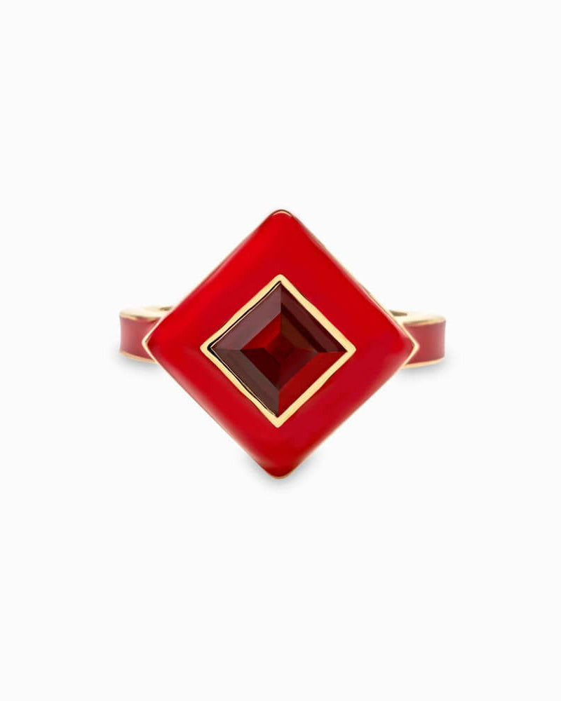 Awe Inspired Rings Red Ruby Aura Ring