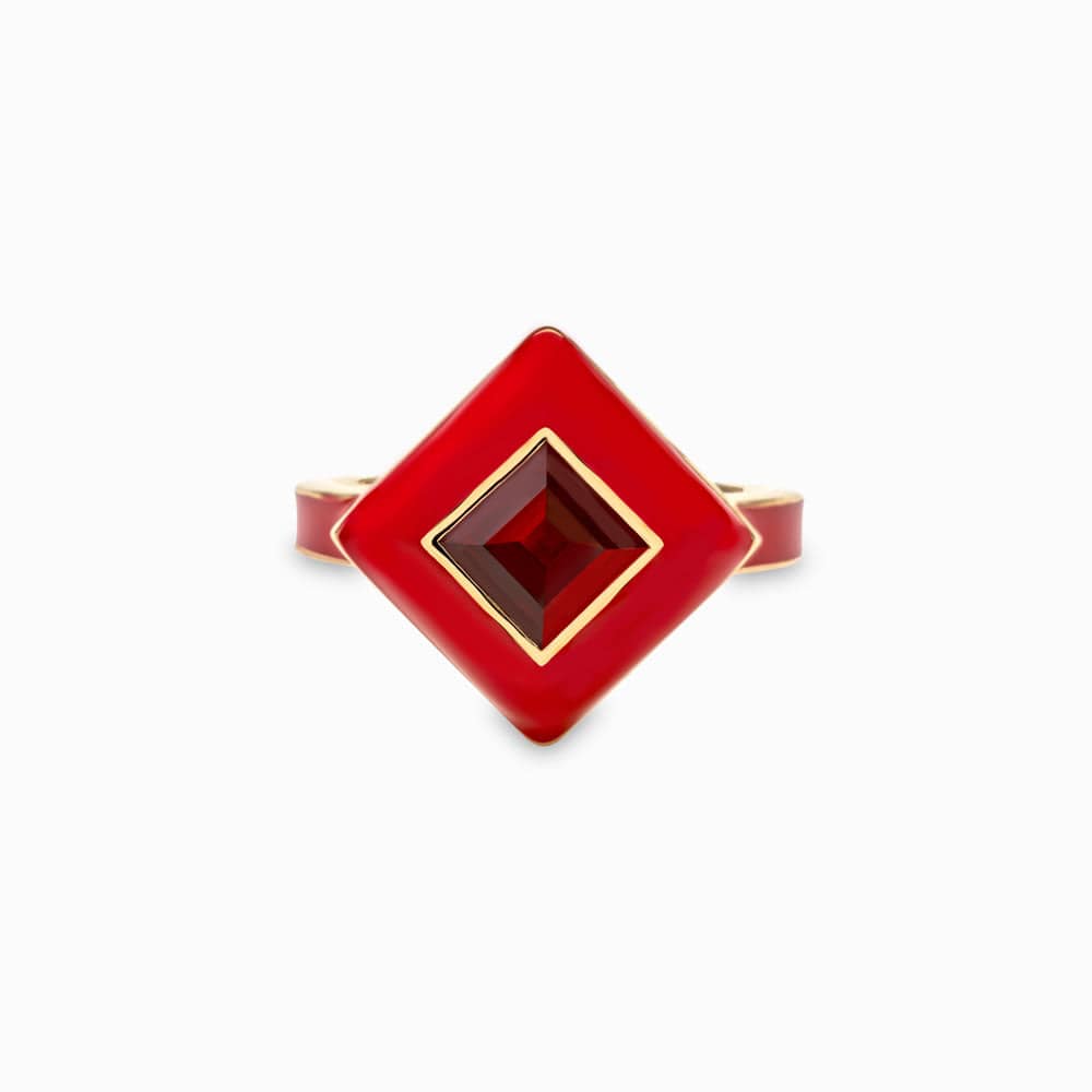 Awe Inspired Rings Red Ruby Aura Ring