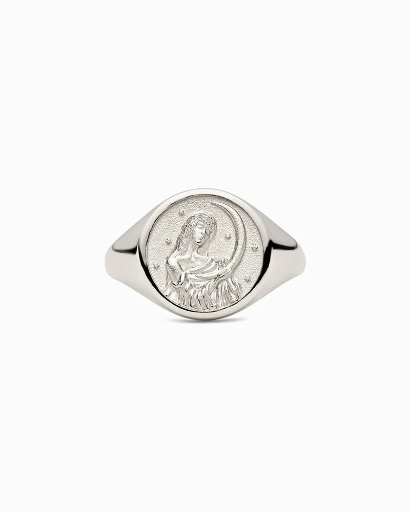 Awe Inspired Rings Selene Signet Ring