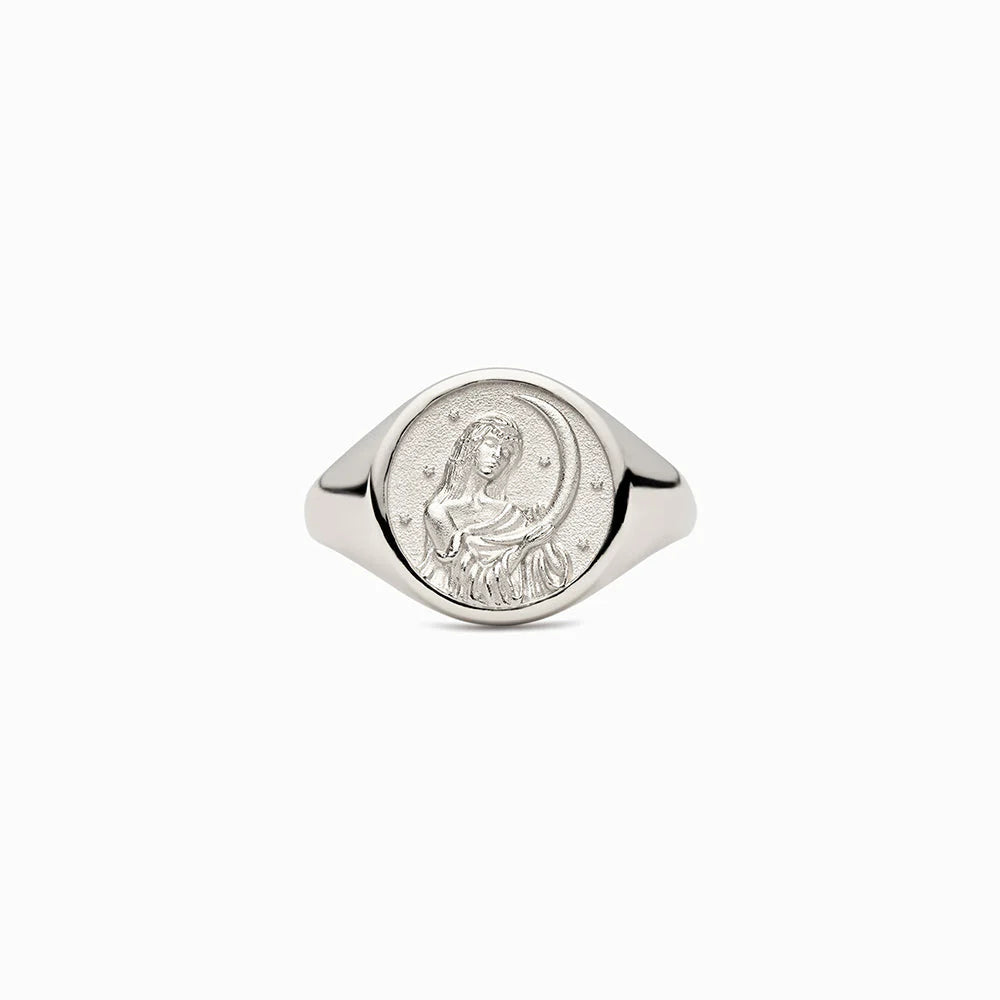 Awe Inspired Rings Selene Signet Ring