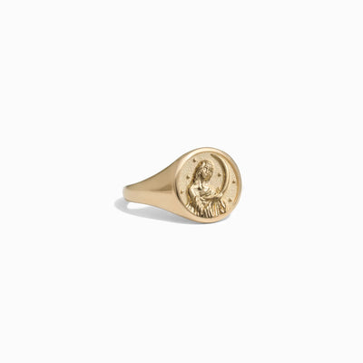 Awe Inspired Rings Selene Signet Ring