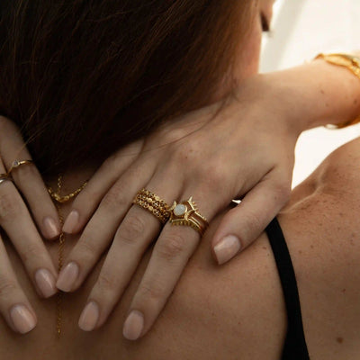 Awe Inspired Rings Spike Stacking Rings