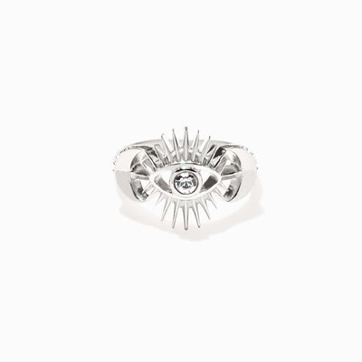 Awe Inspired Rings Sterling Silver / 4 Celestial Evil Eye Ring