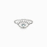 Awe Inspired Rings Sterling Silver / 4 Evil Eye Ring