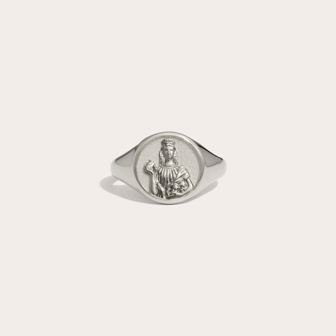 Awe Inspired Rings Sterling Silver / 4 Persephone Signet Ring