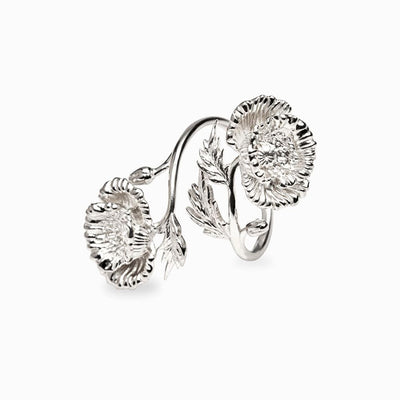 Awe Inspired Rings Sterling Silver / 4 Poppy Wrap Ring