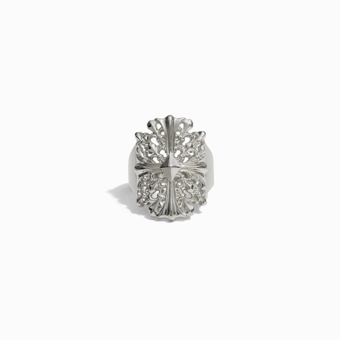 Awe Inspired Rings Sterling Silver / 6 Cross Shield Ring