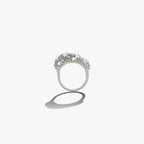 Awe Inspired Rings Sterling Silver / 6 Encrusted Wavy Ring