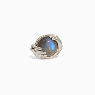 Awe Inspired Rings Sterling Silver / 6 Labradorite Fortune Teller Ring